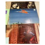 Vintage records QTY- 6.bob Dylan, kris kristofferson, rough and ready, see pictures.