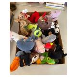 Large QTY TY Beanie babies, frog, pig, owl, whale and pig. see pics!