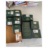 Boyds Bear figurines QTY 10, betsy b. america, santa quick as a flash, grace and johnathan.