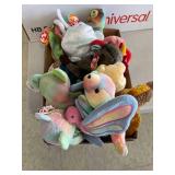 TY Beanie Babies tye dye lot, QTY 12. butterfly, bears, iguana and more.