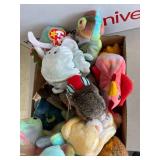 TY Beanie Babies tye dye lot, QTY 12. butterfly, bears, iguana and more.