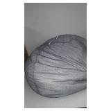 Creative QT Stuffed Animal Storage Bean Bag Chair - Kid Bean Bag Chair - Beanbag Cover - Stuffed Animal Holder - Beanbag Chair for Kids, Toddlers & Teens - Giant Bean Bag Cover (38" Grey/White Str