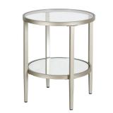Camden&Wells - Hera Round Side Table - Satin Nickel