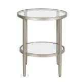 Camden&Wells - Hera Round Side Table - Satin Nickel