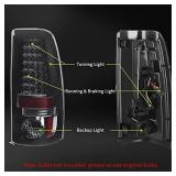 AUTOSAVER88 LED Tail Light Assembly Compatible with 2003-2006 Chevy Silverado 1500/2500/3500 and 1999-2002 GMC Sierra 1500/2500/3500 Black Housing and Smoke Lens (Fit Fleetside Models Only)