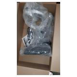 Modern Square PU Leather Adjustable Bar Stools with Back,Set of 1,Counter Height Swivel Stool by Leopard (Velvet Black)