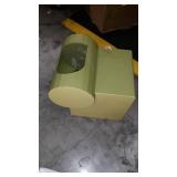 Litter Box Enclosure for Easier Handling of Cat Litter, Enclosed Design, Easy to Clean, Prevent Sand Leakage, Easy Assembly and Large Space, with Cat Litter Scoop and Motion-Sensor Light (Green)