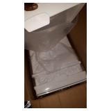 VEVOR Ingredient Bin, 10.5 Gallon and 6.6 Gallon Capacity Ingredient Storage Bin, PP Material Flour Bins On Wheels, White Shelf Ingredient Bin with Scoop, Commercial Storage Bins, 4 Pcs/Set