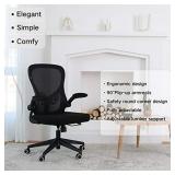 Hbada Office Chair, Ergonomic Desk Chair, Computer Mesh Chair with Lumbar Support and Flip-up Arms,Black