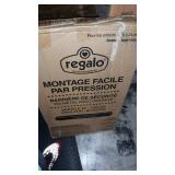 Regalo Easy StepÂ® 38.5-Inch Extra Wide Walk Thru Baby Gate, Includes 6-Inch Extension Kit, 4 Pack Pressure Mount Kit, 4 Pack Wall Cups and Mounting Kit