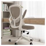 Hbada Office Chair, Ergonomic Desk Chair, Computer Mesh Chair with Lumbar Support and Flip-up Arms, Gray