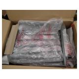 Storkcraft Swirl Hoop Glider and Ottoman Gray with Gray Swirl Cushions