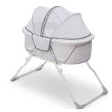Delta Children 2284 EZ Fold Ultra Compact Travel Newborn Bassinet, Inner Circle