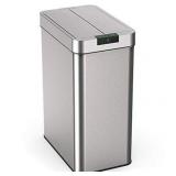 hOmeLabs 21 Gallon Automatic Trash Can for Kitchen - Stainless Steel Garbage Can with No Touch Motion Sensor Butterfly Lid and Infrared Technology