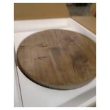 HOOBRO Round Side Table, Sofa Couch Table with Storage Shelf, 2-Layer Industrial End Table, Stable Metal Frame, Wood Look Accent Table for Small Spaces, Living Room, Bedroom, Rustic Brown BF58BZ01