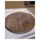 HOOBRO Round Side Table, Sofa Couch Table with Storage Shelf, 2-Layer Industrial End Table, Stable Metal Frame, Wood Look Accent Table for Small Spaces, Living Room, Bedroom, Rustic Brown BF58BZ01