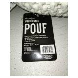 Round Knit Pouf