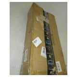 Industrial 6-Tiers Modern Ladder Shelf Bookcase ,Wood Storage Shelf,Display Shelving, Wall Mounted Wood Shelves(Gold)