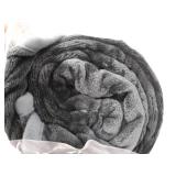 Fleece Blankets Queen Size for All Season 350GSM - Premium Lightweight Anti-Static Throw for Bed Extra Soft Brush Fabric Warm Sofa Thermal Blanket 90" x 90"(Dark Gray Queen)