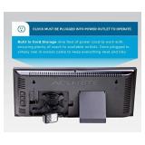 AcuRite Large 18 Digital LED Oversized Wall Clock with Date, Temperature and Fold-Out Stand, Inch, Red