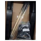 Mini Tabletop Pool Set- Billiards Game Includes Game Balls, Sticks, Chalk, Brush and Triangle-Portable and Fun for the Whole Family by Hey! Play!, green, 12.2x20.2x3.5, (15-3152)