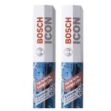 Bosch ICON Wiper Blades 24OE20OE (Set of 2) Fits Land Rover: 15-08 LR2, Lincoln: 19-17 Continental, Mercury: 09-08 Sable, Porsche: 15-18 Macan +More, Up to 40% Longer Life, Frustration Free Packaging