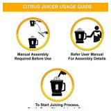 Cuisinart CCJ-500 Pulp Control Citrus Juicer, Brushed Stainless, Black/Stainless, 1 Piece