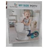 Summer Infant My Size Potty, White - Realistic Potty Training Toilet Looks and Feels Like an Adult Toilet - Easy to Empty and Clean