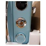 Galanz GLCMKA07BER-07 Retro Microwave Oven, LED Lighting, Pull Handle Design, Child Lock, Bebop Blue, 0.7 cu ft