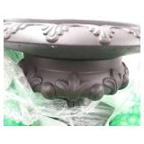 Nearly Natural 12.5in. H Iron-finish Decorative Urn (Indoor/Outdoor) Containers Gray