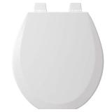 BEMIS 500TTT 000 Toilet Seat will Never Loosen and Provide the Perfect Fit, ROUND, White