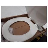BEMIS 500TTT 000 Toilet Seat will Never Loosen and Provide the Perfect Fit, ROUND, White