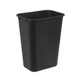 AmazonCommercial 10 Gallon Commercial Office Wastebasket, Black, 1-Pack