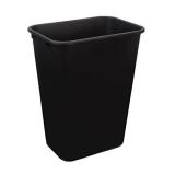 AmazonCommercial 10 Gallon Commercial Office Wastebasket, Black, 1-Pack