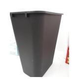 AmazonCommercial 10 Gallon Commercial Office Wastebasket, Black, 1-Pack