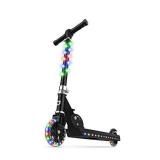 Jetson Electric Bike Jupiter Folding Kick Scooter, LED Light-Up, Adjustable Handle Bar, for Kids Ages 5+ , Black