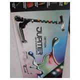 Jetson Electric Bike Jupiter Folding Kick Scooter, LED Light-Up, Adjustable Handle Bar, for Kids Ages 5+ , Black