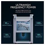 CO-Z 3L Professional Ultrasonic Cleaner with Digital Timer&Heater for Jewelry Glasses Watch Dentures Small Parts Circuit Board Dental Instrument, Industrial Commercial Ultrasound Cleaning Machine 110V