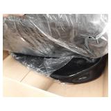Mophorn Boat Fenders 10 x 28 inches, Vinyl Boat Fender Pack of 4, Ribbed Twin Eyes Boat Bumpers Black and Pump to Inflate