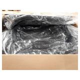 Mophorn Boat Fenders 10 x 28 inches, Vinyl Boat Fender Pack of 4, Ribbed Twin Eyes Boat Bumpers Black and Pump to Inflate