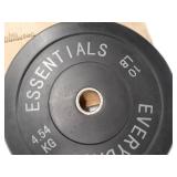 BalanceFrom Everyday Essentials Color Coded Olympic Bumper Plate Weight Plate