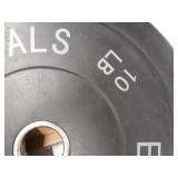 BalanceFrom Everyday Essentials Color Coded Olympic Bumper Plate Weight Plate
