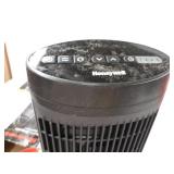 Honeywell  Digital Ceramic Tower Heater, 1500 Watt, Black Oscillating Ceramic Heater Space Heater with Two Heat Settings