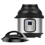 Instant Pot Duo Crisp 11-in-1 Electric Pressure Cooker with Air Fryer Lid, 8 Quart Stainless Steel/Black, Air Fry, Roast, Bake, Dehydrate, Slow Cook, Rice Cooker, Steamer, SautÃ©