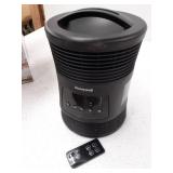 Honeywell HHF370B 360 Degree Surround Fan Forced Heater with Surround Heat Output Charcoal Grey Energy Efficient Portable Heater with Adjustable Thermostat & 2 Heat Settings