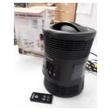 Honeywell HHF370B 360 Degree Surround Fan Forced Heater with Surround Heat Output Charcoal Grey Energy Efficient Portable Heater with Adjustable Thermostat & 2 Heat Settings