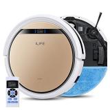 ILIFE V5s Pro 2, 2-in-1 Robot Vacuum and Mop Combo, Slim, Automatic Self-Charging Robotic Vacuum, Daily Schedule, Zigzag Cleaning Path, Ideal for Pet Hair, Hard Floor and Low Pile Carpet