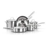 Calphalon Classic Stainless Steel Pots and Pans, 10-Piece Cookware Set