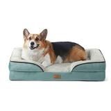 Bedsure Large Orthopedic Dog Bed for Large Dogs - Big Waterproof Dog Bed Medium, Foam Sofa with Removable Washable Cover, Waterproof Lining and Nonskid Bottom Couch, Pet Bed, Washed Blue