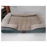 Bedsure Large Orthopedic Dog Bed for Large Dogs - Big Waterproof Dog Bed Medium, Foam Sofa with Removable Washable Cover, Waterproof Lining and Nonskid Bottom Couch, Pet Bed, Washed Blue